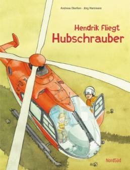 Kinderbuchillustration Kinderbuchzeichnung Helikopter Hubschrauber